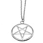 Pentagram ketting zilver - Gothic Glamro Pentagram ketting zilver - Gothic Glamro